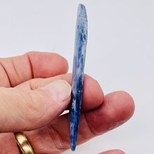 Load image into Gallery viewer, Kyanite 8.8g Spear Pendant Bead | 80x10x4mm | Blue Silver | 1 Bead |
