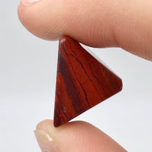 Load image into Gallery viewer, Focal Point 2 Hand Carved Jasper Pyramid Beads, 16x16x10mm, Red 9289BJ - PremiumBead Alternate Image 9