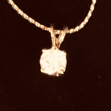 Load image into Gallery viewer, Cubic Vermeil Crystal Drop/Dangle Pendant | 1/2" Long | Clear/Gold | 1 Pendant |