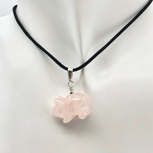Load image into Gallery viewer, Piggie! Rose Quartz Pig Solid Sterling Silver Pendant 509274RQS - PremiumBead Alternate Image 8