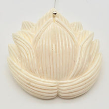 Load image into Gallery viewer, Glamorous Waterbuffalo Bone Lotus Flower Pendant Bead 10750 - PremiumBead Alternate Image 2
