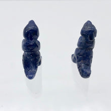 Load image into Gallery viewer, T-Rex Dinosaur 2 Sodalite Tyrannosaurus Rex Beads | 20x18.5x8mm | Blue w/ White - PremiumBead Alternate Image 7