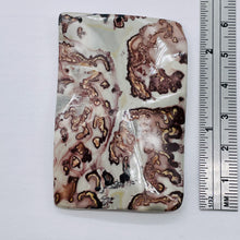 Load image into Gallery viewer, Apache Jasper Wavy Rectangle Pendant Bead | 2 1/2x1 3/4" | Red | 1 Bead |