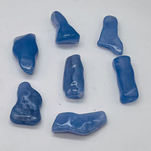 Load image into Gallery viewer, Chalcedony Designer Cut 375ct Pendant Beads| 42x22x10 - 35x23x15mm|Blue| 7 Beads
