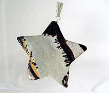 Load image into Gallery viewer, Glam! Dendritic Jasper Star & Silver Pendant! 6918I - PremiumBead Primary Image 1