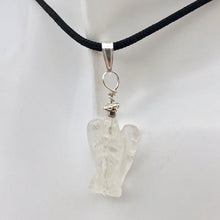 Load image into Gallery viewer, On the Wings of Angels Quartz Sterling Silver 1.5&quot; Long Pendant 509284QZS - PremiumBead Alternate Image 5
