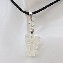 Load image into Gallery viewer, On the Wings of Angels Quartz Sterling Silver 1.5" Long Pendant 509284QZS - PremiumBead Alternate Image 5