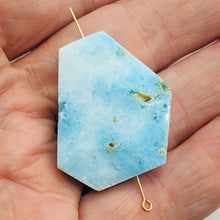 Load image into Gallery viewer, 70cts Druzy Natural Hemimorphite Pendant Bead | Blue | 35x27x9mm | 1 Bead |