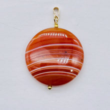 Load image into Gallery viewer, Made in USA Copper Red Carnelian 14Kgf Pendant 505677H