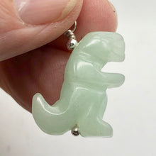 Load image into Gallery viewer, Aventurine Dinosaur Tyrannosaurus Rex Sterling Silver Pendant | 1.5" (Long) | - PremiumBead Alternate Image 2