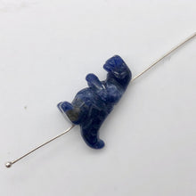 Load image into Gallery viewer, T-Rex Dinosaur 2 Sodalite Tyrannosaurus Rex Beads | 20x18.5x8mm | Blue w/ White - PremiumBead Alternate Image 5
