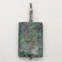 Load image into Gallery viewer, Sparkling Ruby Fuschite Sterling Silver Rectangle Pendant | 35x25mm |