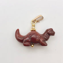 Load image into Gallery viewer, Brecciated Jasper Diplodocus Dinosaur with 14K Gold Filled Pendant 509259BJG - PremiumBead Alternate Image 5