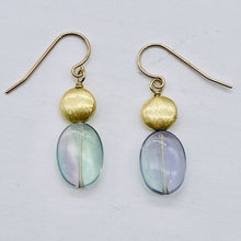 Load image into Gallery viewer, Fluorite 14K Gold Filled Drop/Dangle | 1 1/2" Long | Blue/Purple | 1 Earrings |