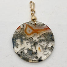Load image into Gallery viewer, Limbcast Round 14K Gold Filled Pendant | 1.5" Long | Clear Orange |