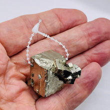 Load image into Gallery viewer, Pyrite Free Form Pendant Bead | 24x33x20 | Gold | 1 Bead |