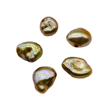 Load image into Gallery viewer, Bubble Champagne Rose Petal Keishi 12.5x7x6mm to 7x7x5mm Pearl Strand 108890