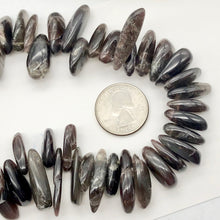 Load image into Gallery viewer, Fantastic Gray Bronze Moonstone Nugget Briolette Bead Strand | 74 Beads |