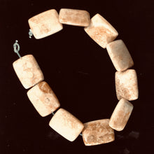 Load image into Gallery viewer, Coral Fossilized Rectangular Parcel | 20x15x6 mm | Brown/White | 4 Beads |