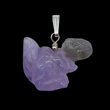 Load image into Gallery viewer, Just Nuts! Bi-Colored Amethyst Squirrel and Sterling Silver Pendant 509279AMS