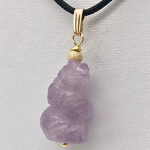 Load image into Gallery viewer, Amethyst Snake Pendant Necklace | Semi Precious Stone Jewelry | 14k Pendant - PremiumBead Alternate Image 10