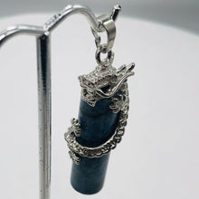 Load image into Gallery viewer, Dragon Sterling Silver Lapis | 2" Long | Blue/Silver | 1 Pendant |