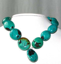 Load image into Gallery viewer, 735cts Natural USA Turquoise Oval 16 Bead Strand 108476 - PremiumBead Alternate Image 2