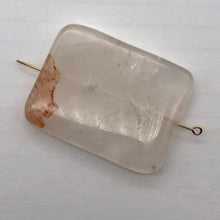 Load image into Gallery viewer, Quartz Orange and Clear Rectangular Pendant Bead | 40x30x6mm |