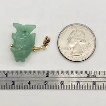 Load image into Gallery viewer, Swimmin'! Aventurine Fish Koi 14kgf Gold Pendant - PremiumBead Alternate Image 4