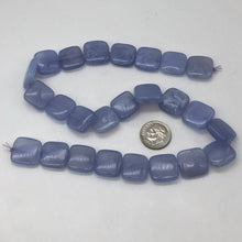 Load image into Gallery viewer, Blue Chalcedony Square Bead Strand | 16x16x5 | Blue | 26 Beads |