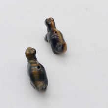 Load image into Gallery viewer, Dinosaur 2 Carved Tiger's Eye Diplodocus Beads | 25x11.5x7.5mm | Golden - PremiumBead Alternate Image 6