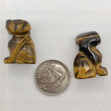 Load image into Gallery viewer, Faithful Puppy! Tiger Eye Hand Carved Dog Figurine | 22x15x15mm | Golden Brown