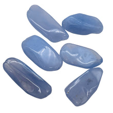 Load image into Gallery viewer, Chalcedony 47g Nugget | 41x16x7 to 32x17x8mm | Blue | 6 Pendant Bead