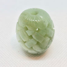 Load image into Gallery viewer, Basket Weave Carved 30x26mm Jade Barrel Bead 10798 | 30x26mm | Green - PremiumBead Alternate Image 5