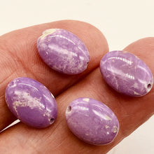 Load image into Gallery viewer, Phosphosiderite 16" Strand Oval Beads | 14x10 mm | Lavender | 30 Beads |