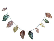 Load image into Gallery viewer, Abalone Pink and Golden Mother of Pearl Hand Carved Leaf Bead Strand 104321C