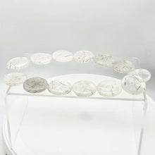 Load image into Gallery viewer, 1 Tourmalated Quartz 30mm Disc Pendant Bead 7652A