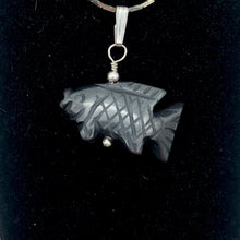 Load image into Gallery viewer, Hematite Koi Fish Pendant Necklace | Semi Precious Stone Jewelry|Silver Pendant - PremiumBead Alternate Image 8