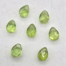 Load image into Gallery viewer, Peridot Faceted Briolette Bead | 1.5 cts | 7x5x4mm | Green | 1 bead | - PremiumBead Alternate Image 3