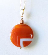 Load image into Gallery viewer, Made in USA Copper Red Carnelian 14Kgf Pendant 505677J - PremiumBead Alternate Image 2