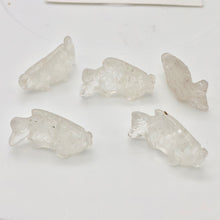 Load image into Gallery viewer, Swimmin' 2 Carved Quartz Fish Koi Carp Beads | 23x11x5mm | Clear