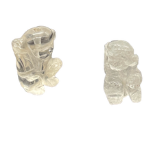 Load image into Gallery viewer, Adorable 1 Carved Rose Quartz Monkey Bead | 20.5x12x11mm | Pink