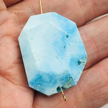 Load image into Gallery viewer, 80cts Druzy Natural Hemimorphite Pendant Bead | Blue | 36x27x9mm | 1 Bead |