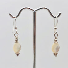 Load image into Gallery viewer, Faceted Mother of Pearl and Sterling Silver Earrings | 1 3/8" Long |