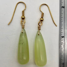 Load image into Gallery viewer, Serpentine, Smooth Briolette Mint Green 14K Gold Filled pendant! | 28x9mm |