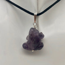 Load image into Gallery viewer, Ribbit Amethyst Frog Solid Sterling Silver Pendant 509266AMS - PremiumBead Primary Image 1