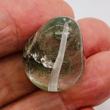 Load image into Gallery viewer, Lodalite Quartz Oval Pendant Figurine Bead | Clear Included|1 Bead| 29x23x18 mm|