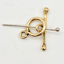 Load image into Gallery viewer, 22Kt Vermeil toggle Clasps! ~1 Set~ 1715 - PremiumBead Primary Image 1
