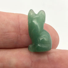 Load image into Gallery viewer, Adorable! Aventurine Sitting Carved Cat Figurine | 21x11x8mm | Green - PremiumBead Alternate Image 3