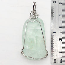 Load image into Gallery viewer, 11 Gram Green Fluorite Silver Wire-Wrapped Pendant | 1 3/4" Long |